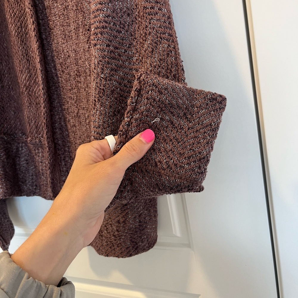 Free People Brown Chunky Knit Cardigan - Picture 3 of 8